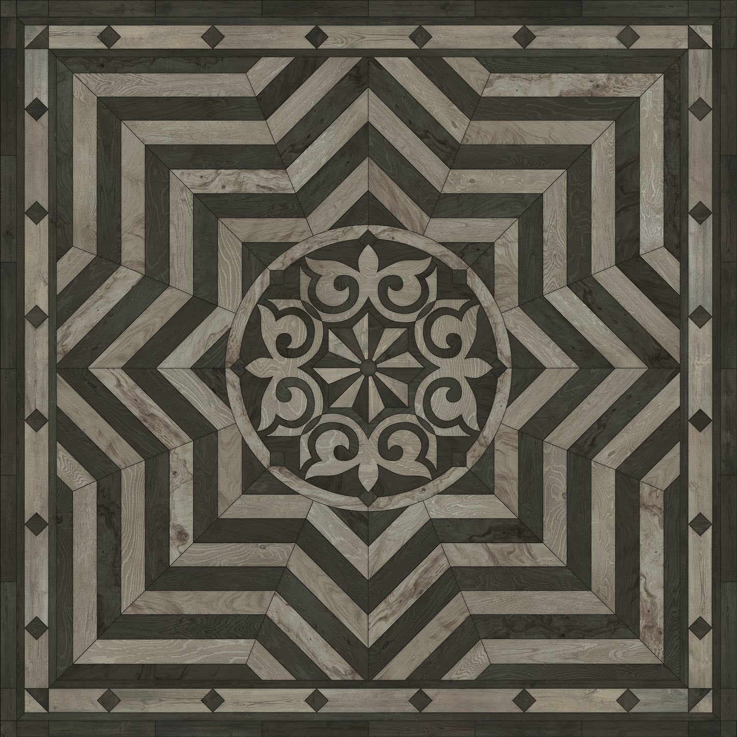 Artisanry - Caledonian - Expect a Masterpiece 60x60 Vintage Vinyl Floorcloth