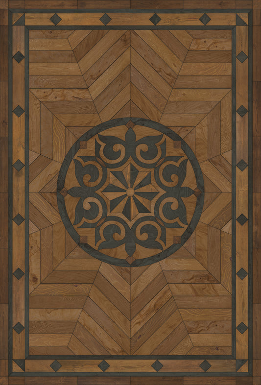 Artisanry - Caledonian - Eye of the Workman 38x56 Vintage Vinyl Floorcloth