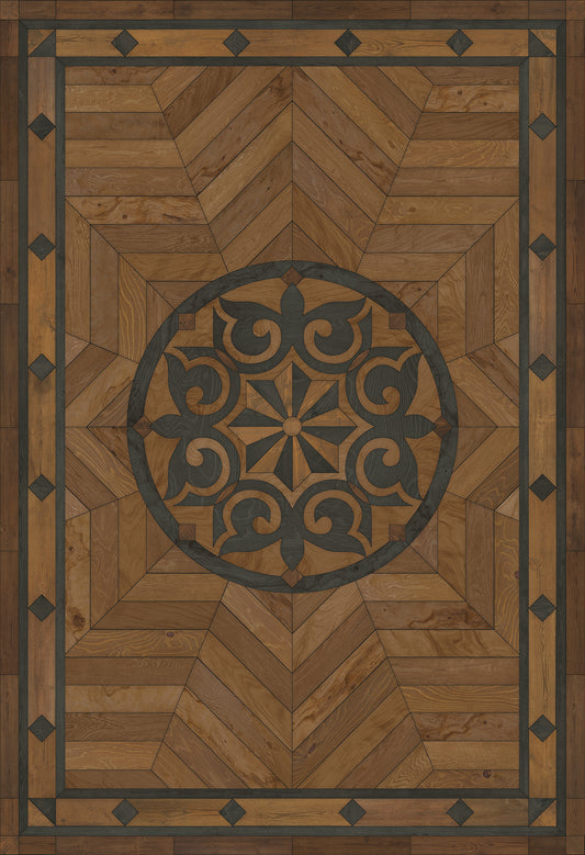 Artisanry - Caledonian - Eye of the Workman 52x76 Vintage Vinyl Floorcloth