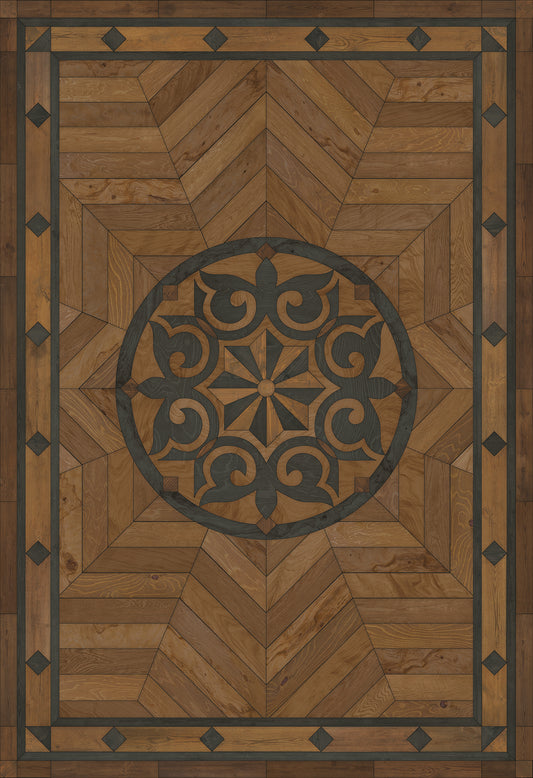 Artisanry - Caledonian - Eye of the Workman 96x140 Vintage Vinyl Floorcloth