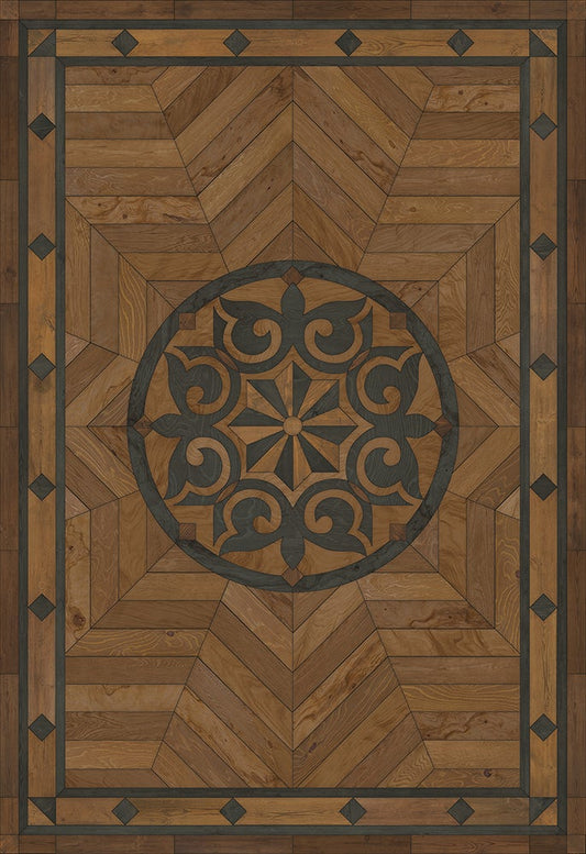 Artisanry - Caledonian - Eye of the Workman 120x175 Vintage Vinyl Floorcloth