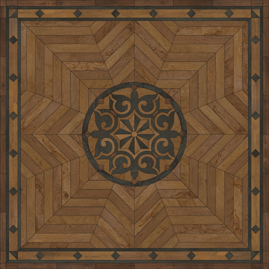 Artisanry - Caledonian - Eye of the Workman 36x36 Vintage Vinyl Floorcloth