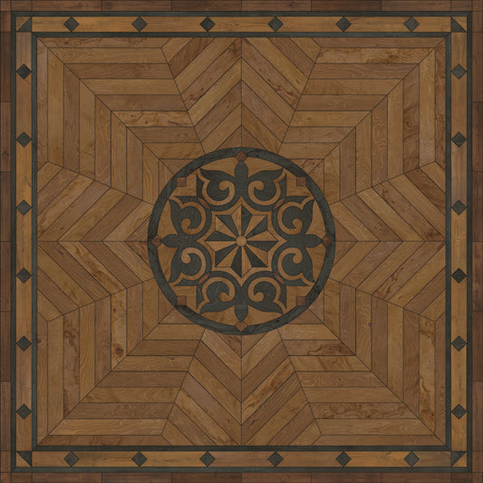 Artisanry - Caledonian - Eye of the Workman 48x48 Vintage Vinyl Floorcloth