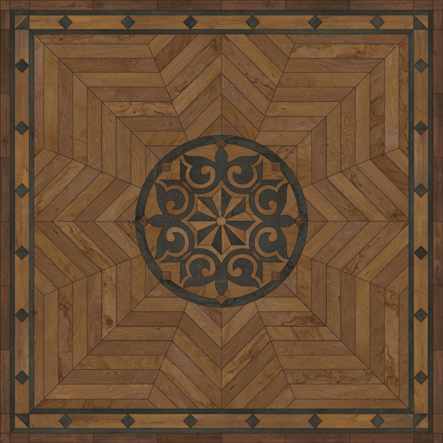 Artisanry - Caledonian - Eye of the Workman 60x60 Vintage Vinyl Floorcloth