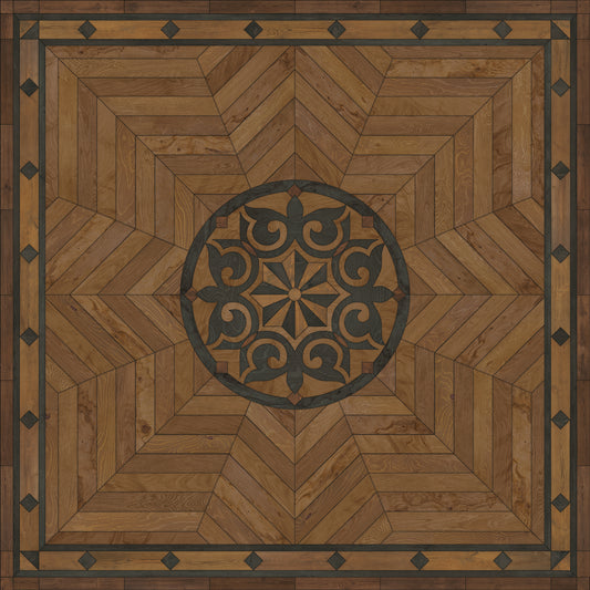 Artisanry - Caledonian - Eye of the Workman 72x72 Vintage Vinyl Floorcloth