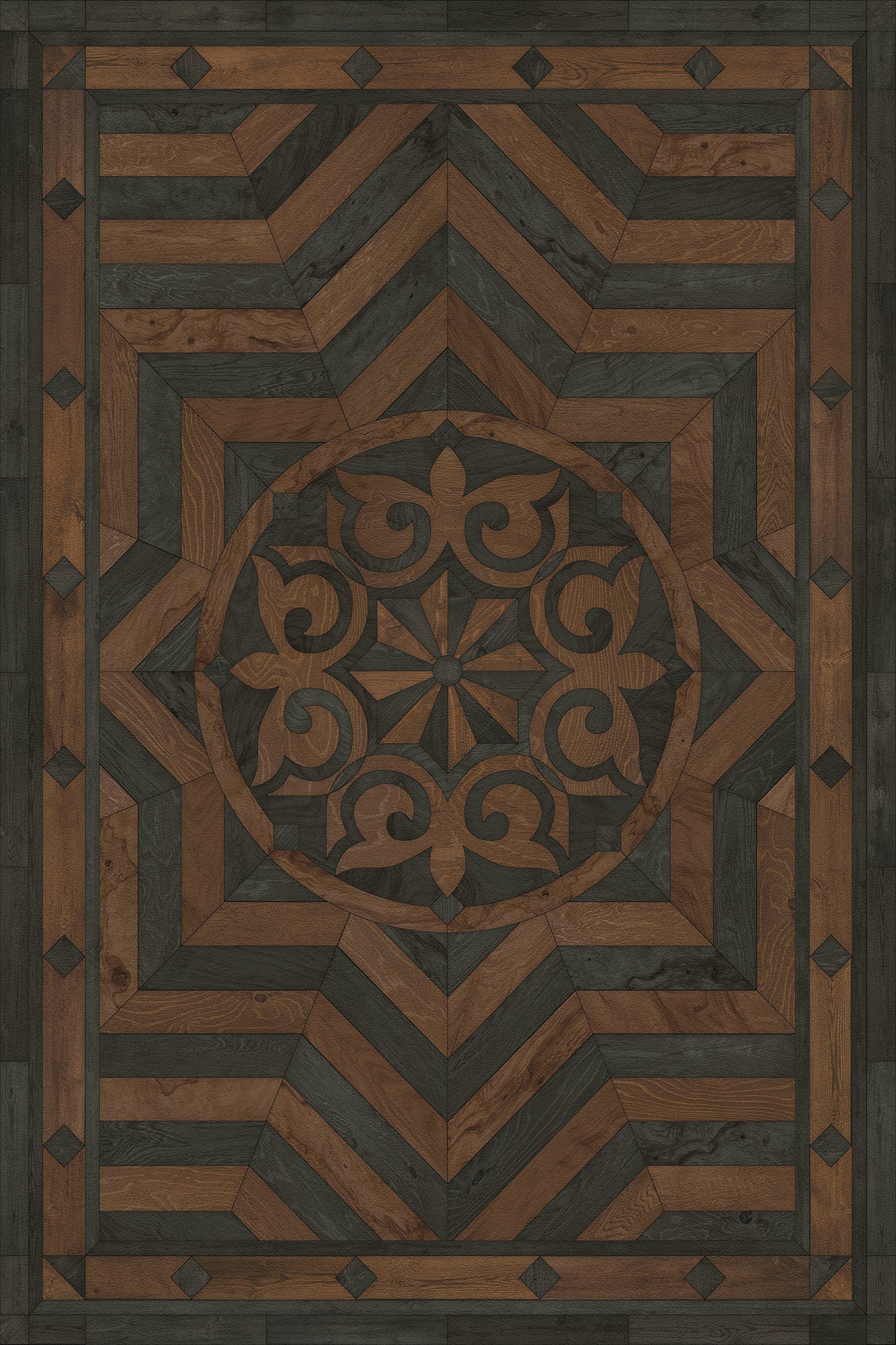 Artisanry - Caledonian - Foundation of Refinement 20x30 Vintage Vinyl Floorcloth