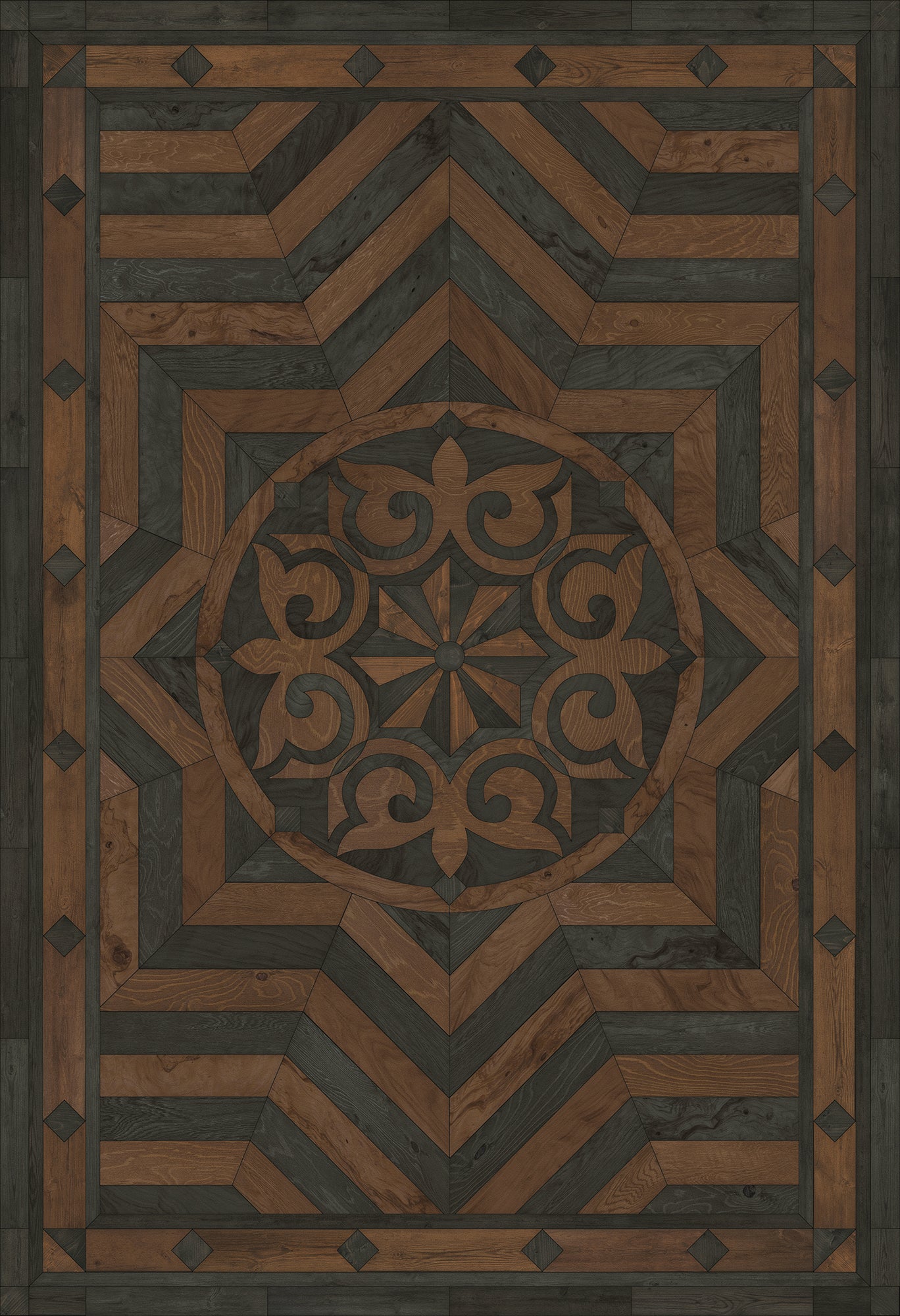 Artisanry - Caledonian - Foundation of Refinement 52x76 Vintage Vinyl Floorcloth