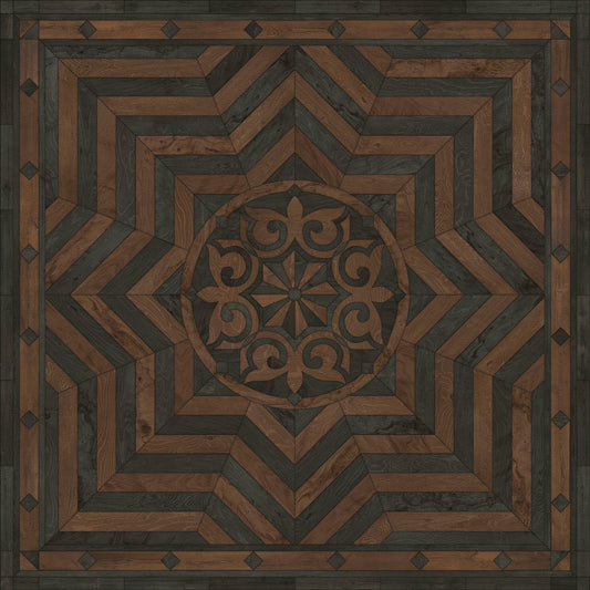Artisanry - Caledonian - Foundation of Refinement 36x36 Vintage Vinyl Floorcloth