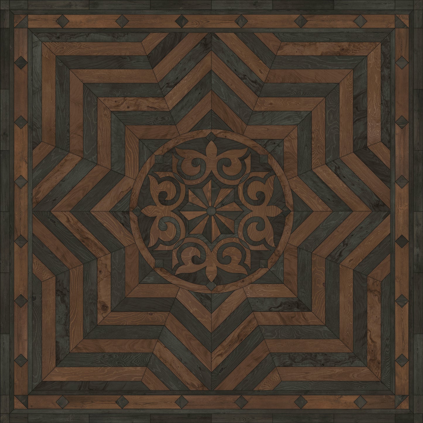 Artisanry - Caledonian - Foundation of Refinement 120x120 Vinyl Floorcloth
