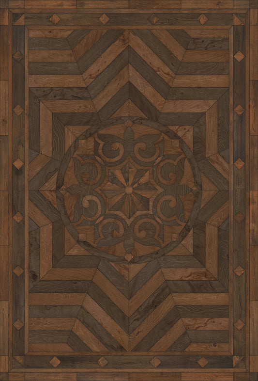 Artisanry - Caledonian - In all the Details 38x56 Vintage Vinyl Floorcloth