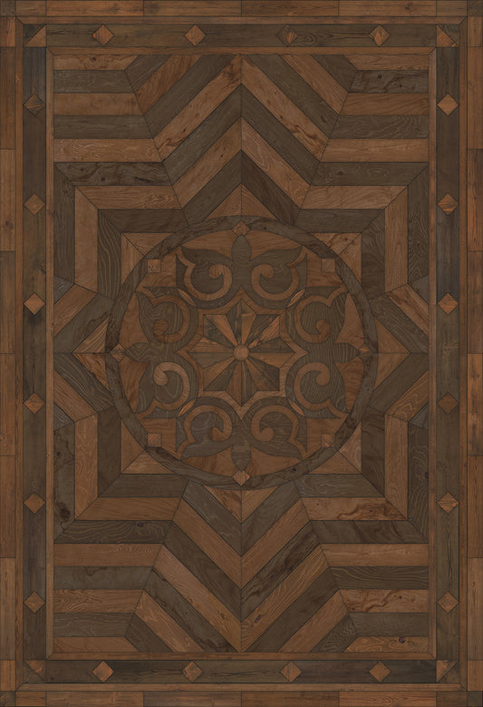 Artisanry - Caledonian - In all the Details 52x76 Vintage Vinyl Floorcloth
