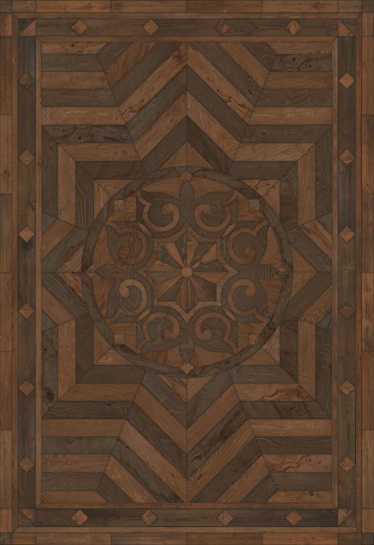 Artisanry - Caledonian - In all the Details 70x102 Vintage Vinyl Floorcloth