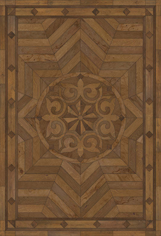 Artisanry - Caledonian - Source of Delight 52x76 Vintage Vinyl Floorcloth
