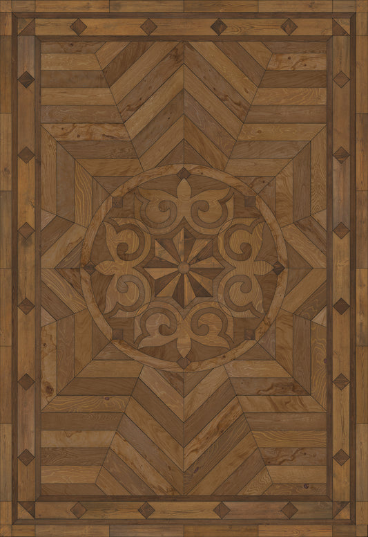 Artisanry - Caledonian - Source of Delight 70x102 Vintage Vinyl Floorcloth