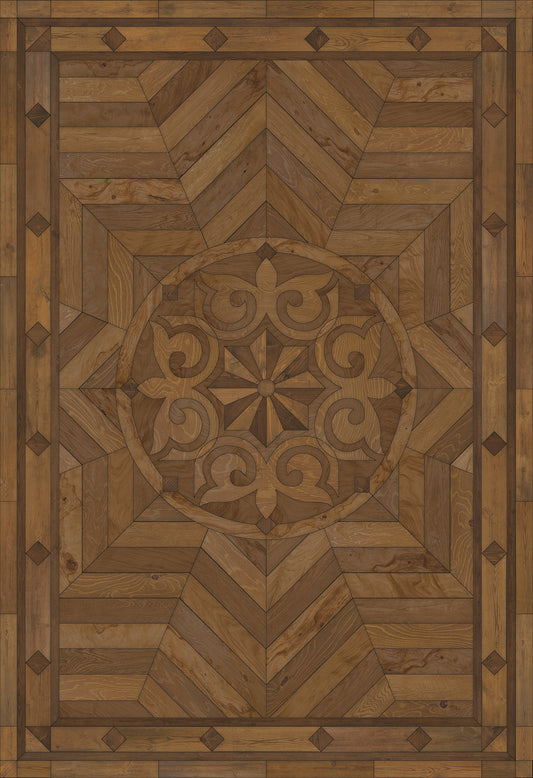 Artisanry - Caledonian - Source of Delight 120x175 Vintage Vinyl Floorcloth