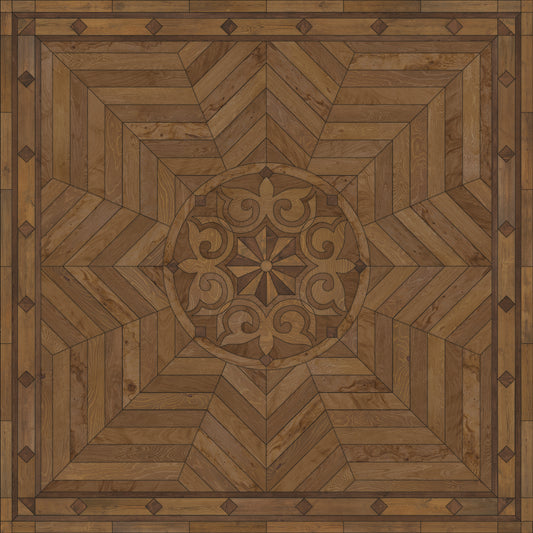 Artisanry - Caledonian - Source of Delight 60x60 Vintage Vinyl Floorcloth