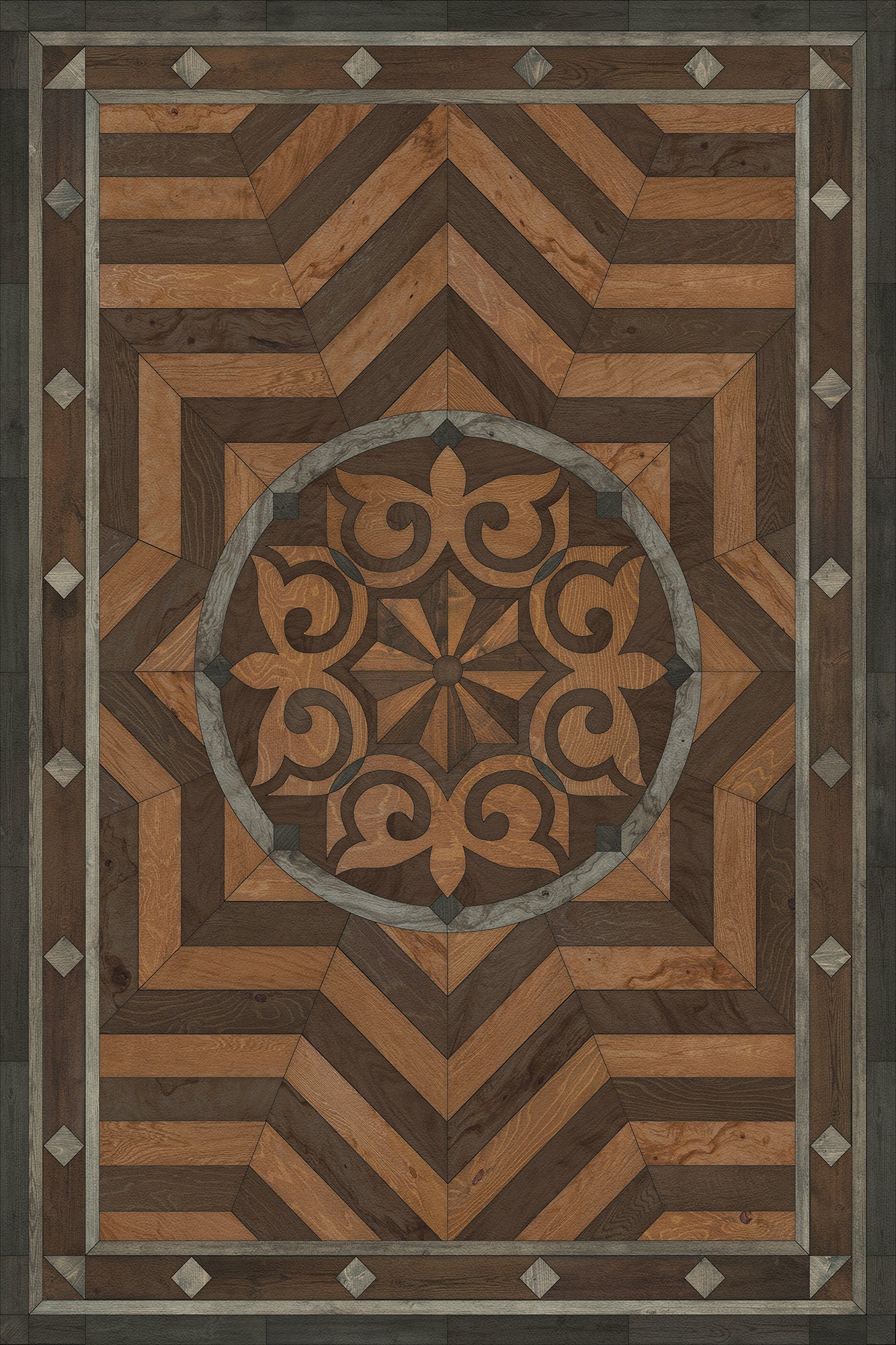 Artisanry - Caledonian - They Rise Behind Her Steps 20x30 Vinyl Floorcloth