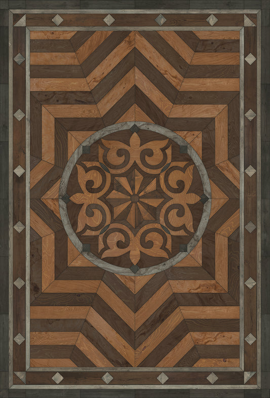 Artisanry - Caledonian - They Rise Behind Her Steps 38x56 Vinyl Floorcloth