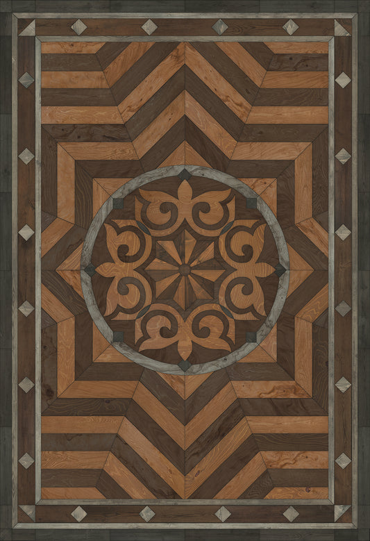 Artisanry - Caledonian - They Rise Behind Her Steps 52x76 Vinyl Floorcloth