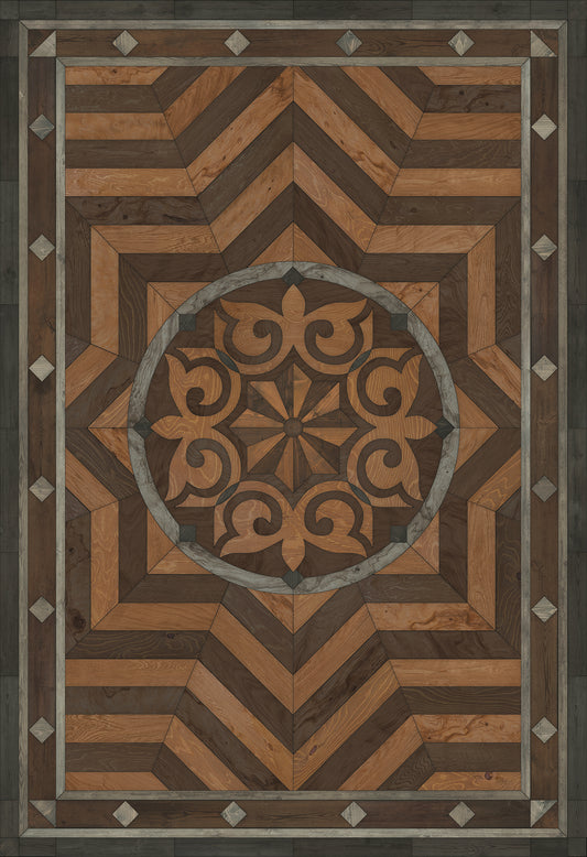 Artisanry - Caledonian - They Rise Behind Her Steps 96x140 Vinyl Floorcloth