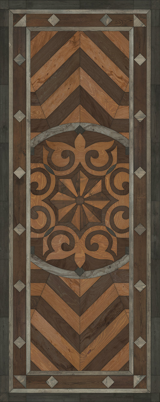 Artisanry - Caledonian - They Rise Behind Her Steps 36x90 Vinyl Floorcloth