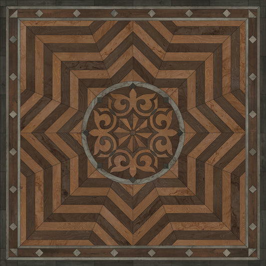 Artisanry - Caledonian - They Rise Behind Her Steps 72x72 Vinyl Floorcloth