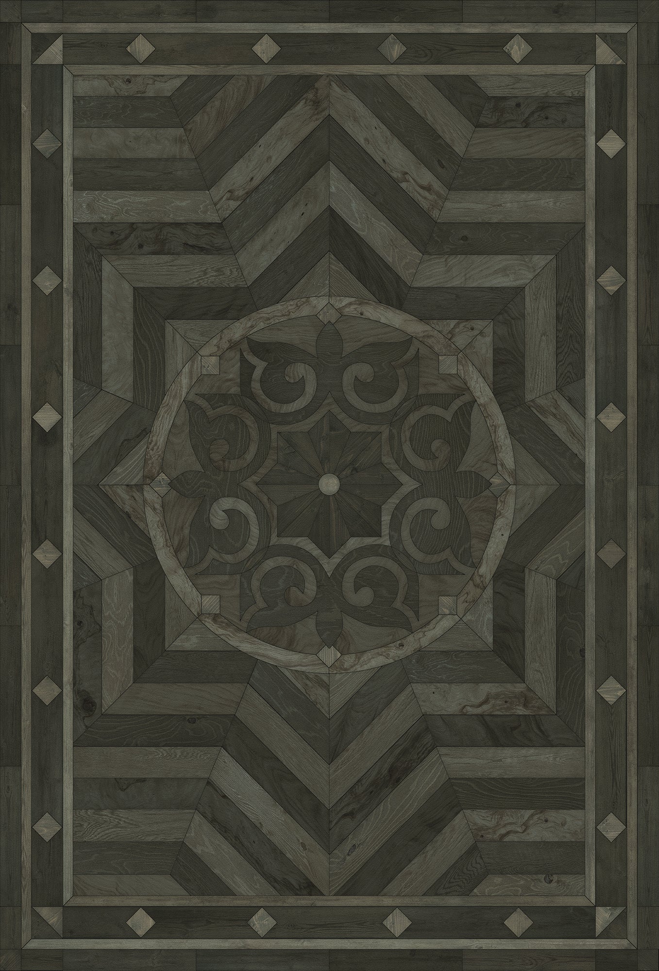 Artisanry - Caledonian - What is Good and Strong 38x56 Vintage Vinyl Floorcloth
