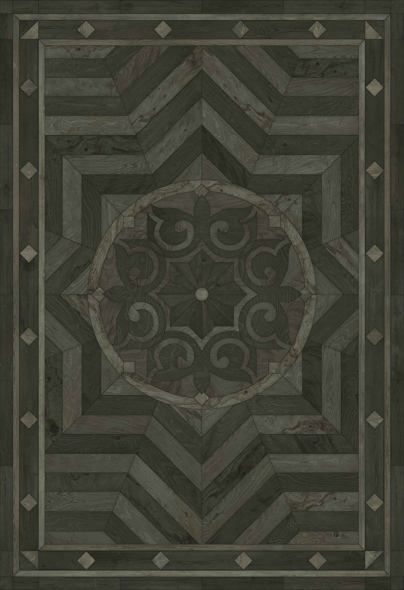 Artisanry - Caledonian - What is Good and Strong 96x140 Vintage Vinyl Floorcloth