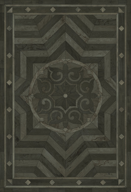 Artisanry - Caledonian - What is Good and Strong 96x140 Vintage Vinyl Floorcloth