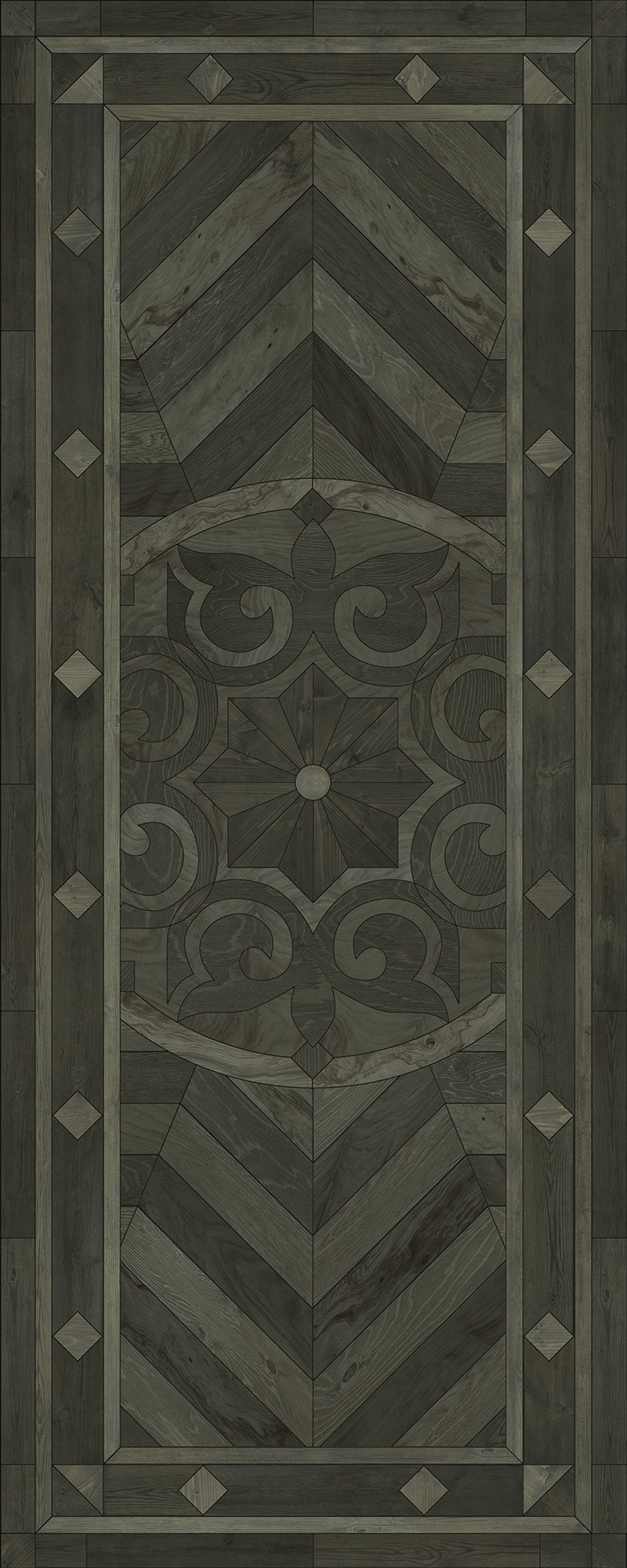 Artisanry - Caledonian - What is Good and Strong 36x90 Vintage Vinyl Floorcloth