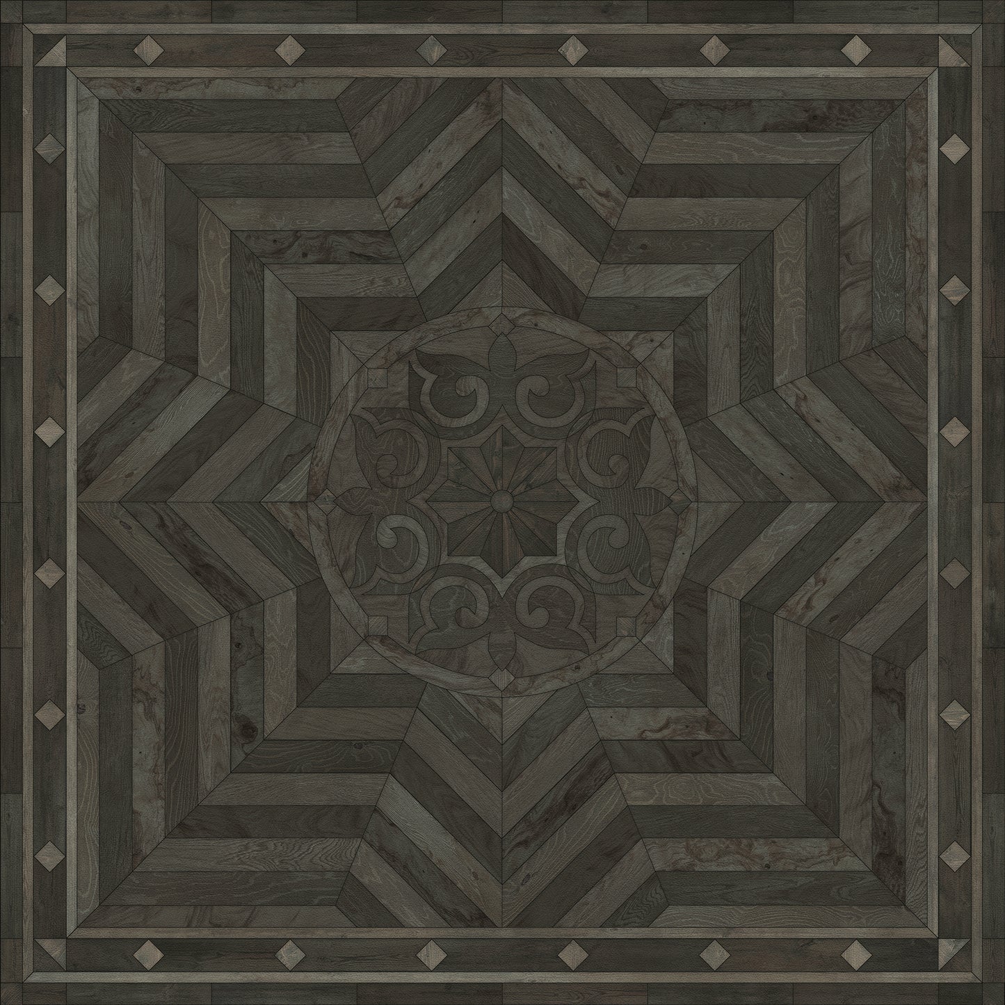 Artisanry - Caledonian - What is Good and Strong 48x48 Vintage Vinyl Floorcloth