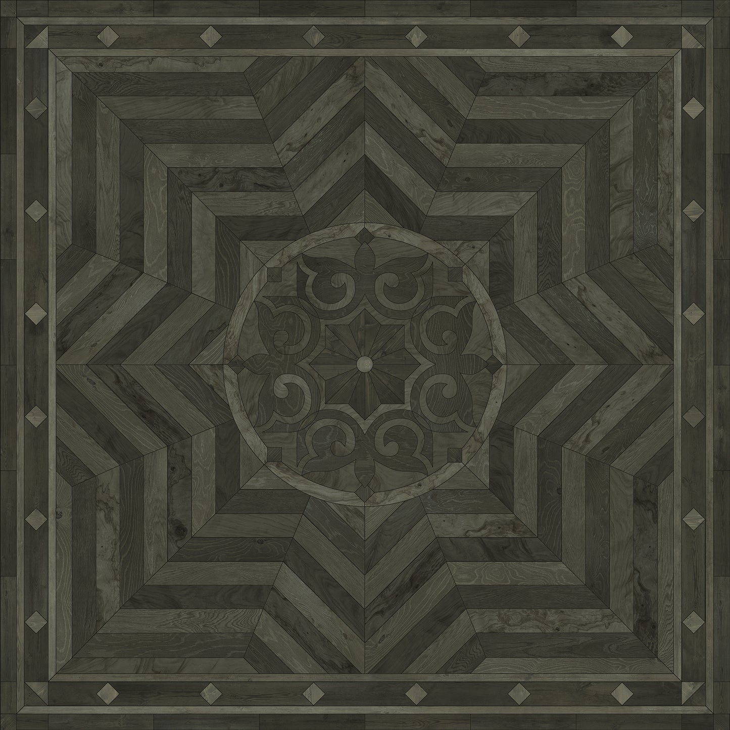 Artisanry - Caledonian - What is Good and Strong 120x120 Vinyl Floorcloth