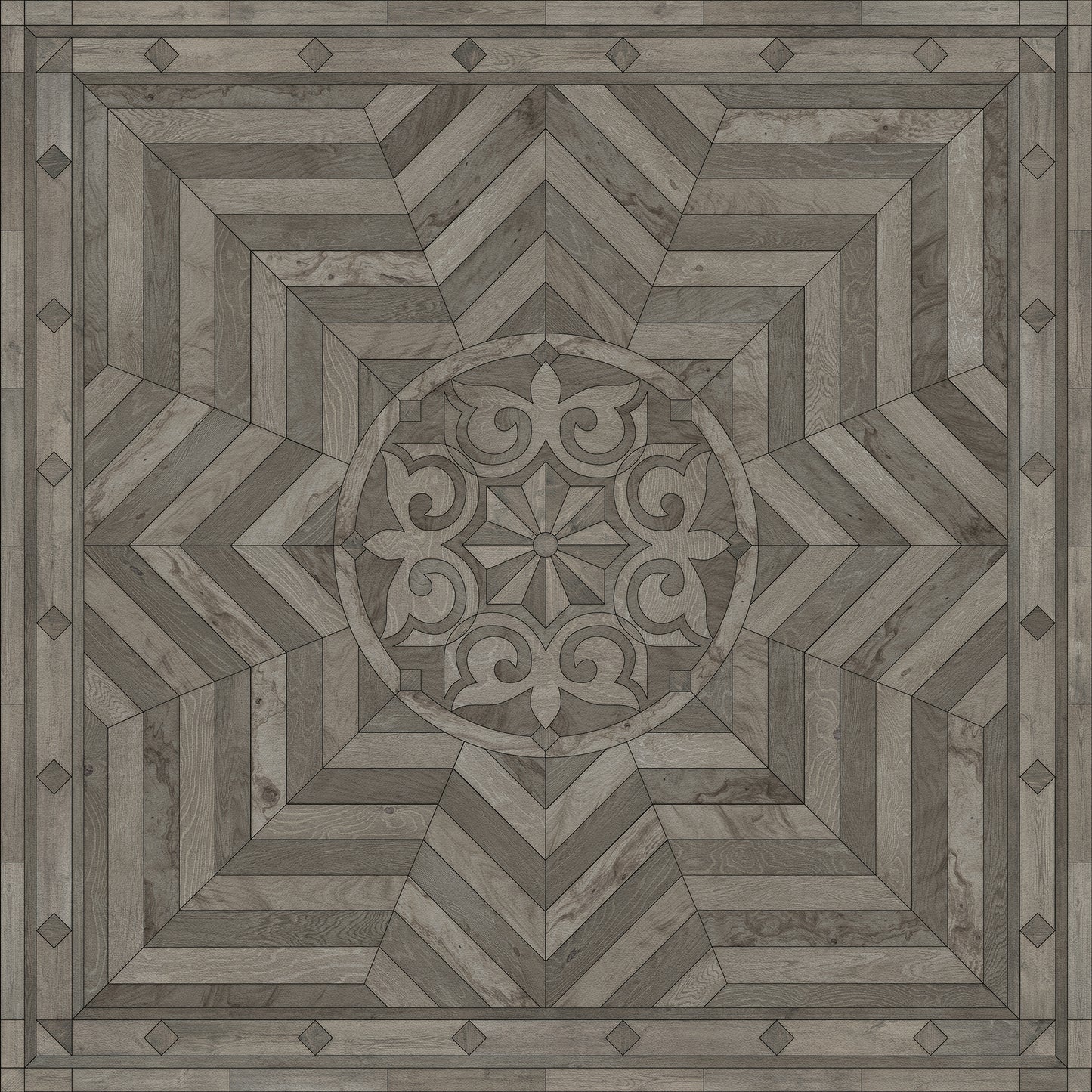 Artisanry - Caledonian - Written on the Arched Sky 48x48 Vinyl Floorcloth