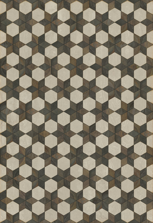 Artisanry - Illuminated - Battlestar 52x76 Vintage Vinyl Floorcloth