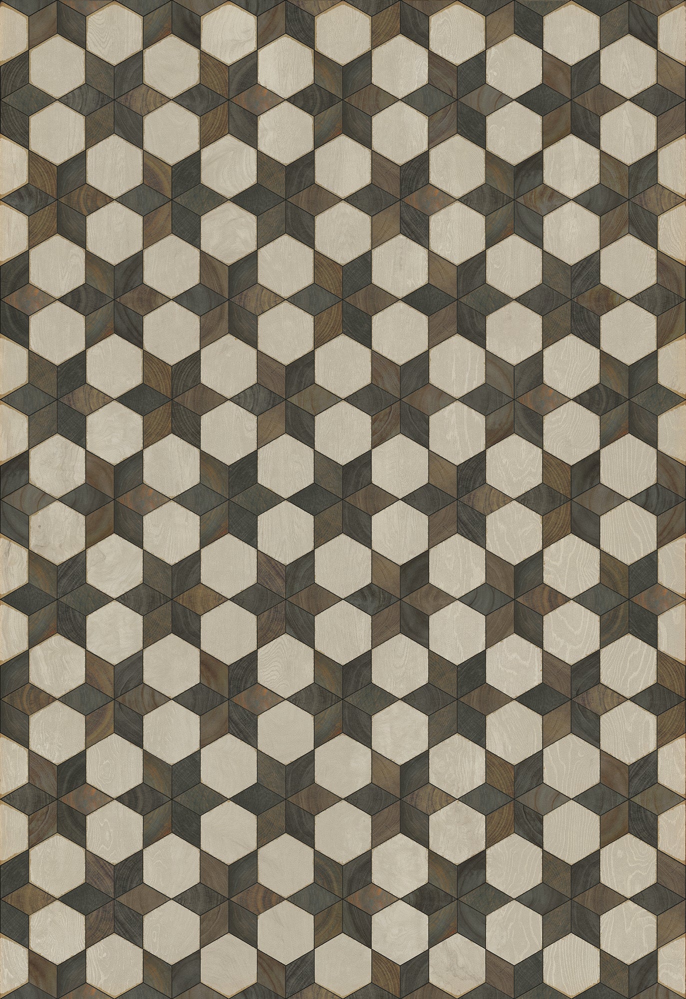Artisanry - Illuminated - Battlestar 70x102 Vintage Vinyl Floorcloth