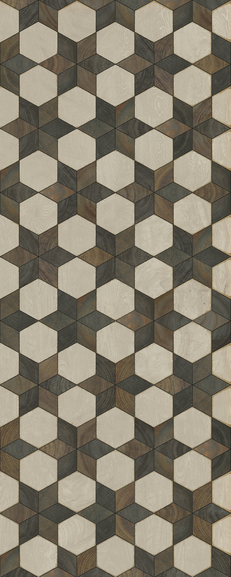 Artisanry - Illuminated - Battlestar 36x90 Vintage Vinyl Floorcloth