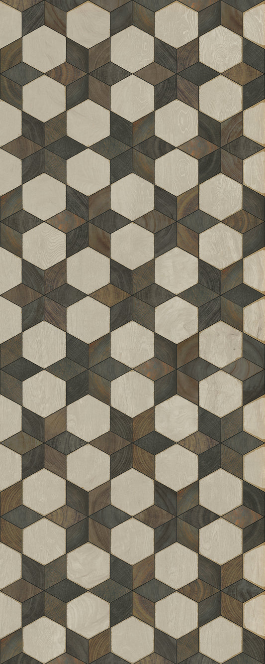 Artisanry - Illuminated - Battlestar 36x90 Vintage Vinyl Floorcloth