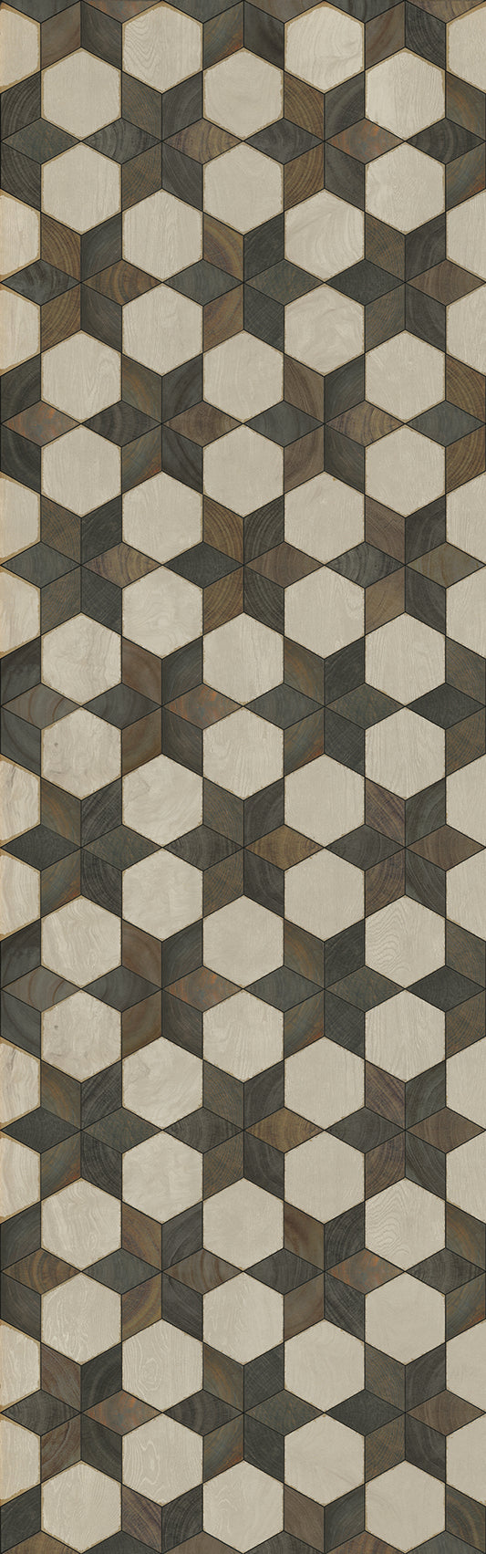 Artisanry - Illuminated - Battlestar 36x115 Vintage Vinyl Floorcloth