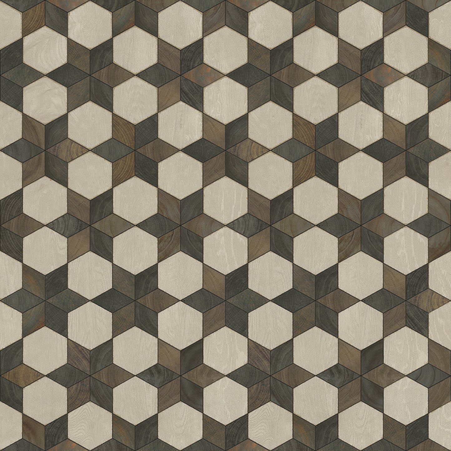 Artisanry - Illuminated - Battlestar 48x48 Vintage Vinyl Floorcloth