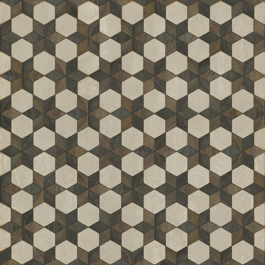 Artisanry - Illuminated - Battlestar 60x60 Vintage Vinyl Floorcloth