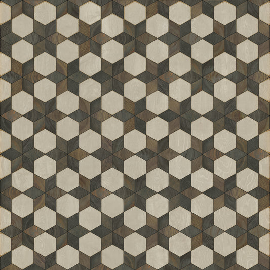 Artisanry - Illuminated - Battlestar 72x72 Vintage Vinyl Floorcloth