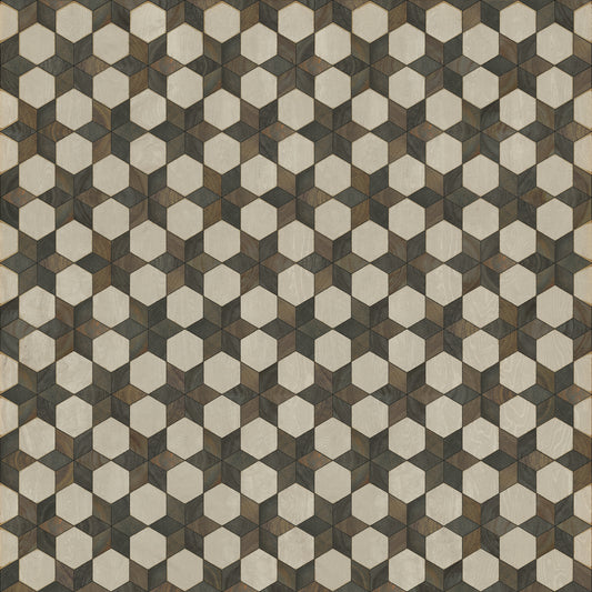 Artisanry - Illuminated - Battlestar 120x120 Vintage Vinyl Floorcloth