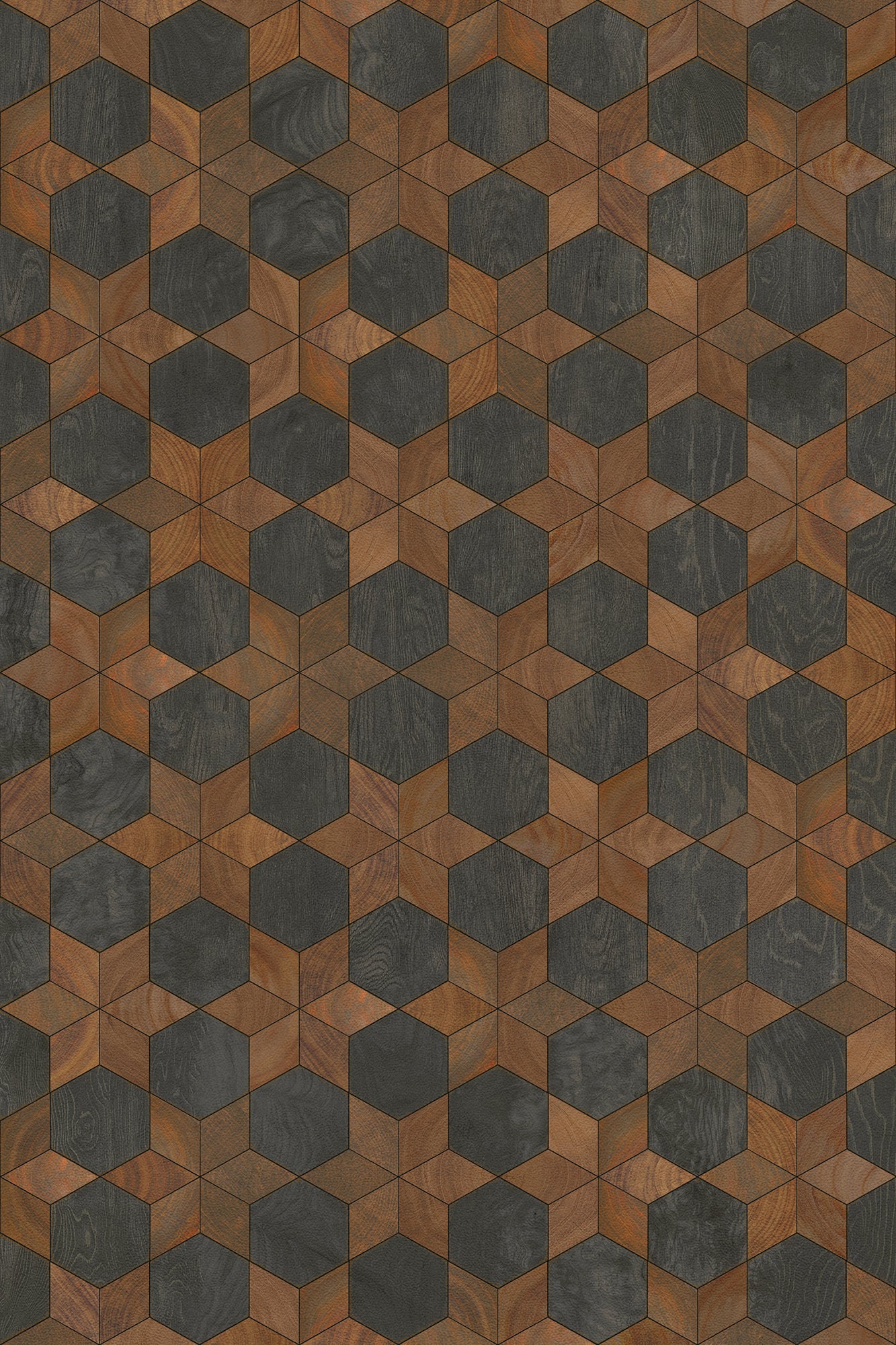 Artisanry - Illuminated - Dark Star 20x30 Vintage Vinyl Floorcloth