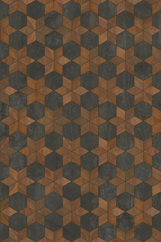 Artisanry - Illuminated - Dark Star 20x30 Vintage Vinyl Floorcloth