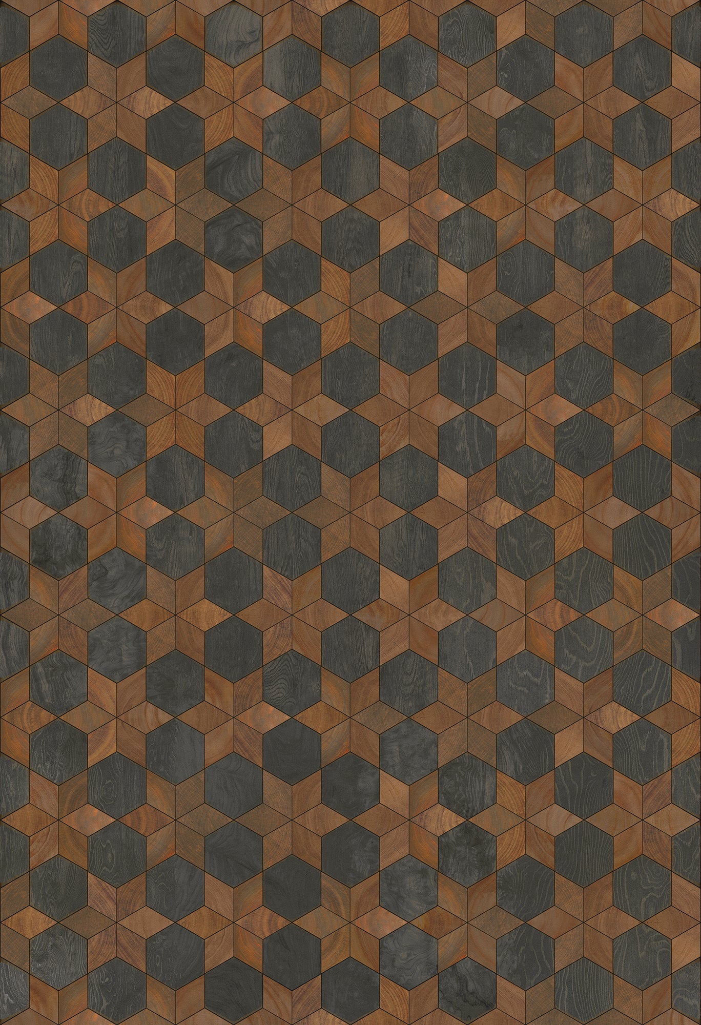 Artisanry - Illuminated - Dark Star 52x76 Vintage Vinyl Floorcloth