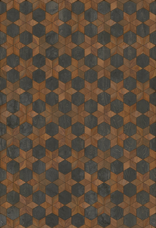 Artisanry - Illuminated - Dark Star 70x102 Vintage Vinyl Floorcloth