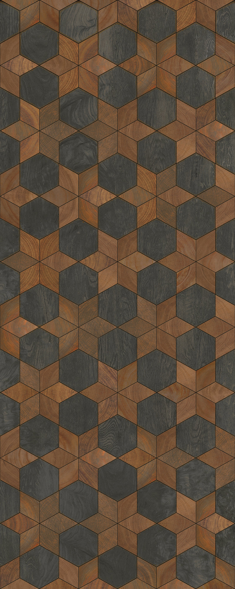 Artisanry - Illuminated - Dark Star 36x90 Vintage Vinyl Floorcloth
