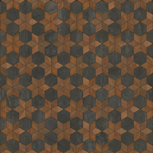 Artisanry - Illuminated - Dark Star 72x72 Vintage Vinyl Floorcloth