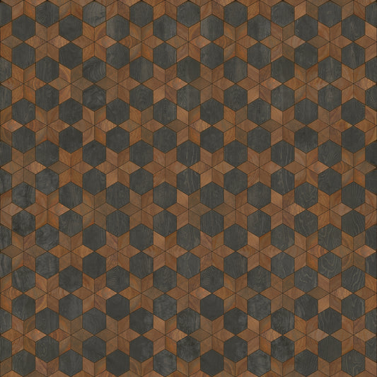 Artisanry - Illuminated - Dark Star 96x96 Vintage Vinyl Floorcloth