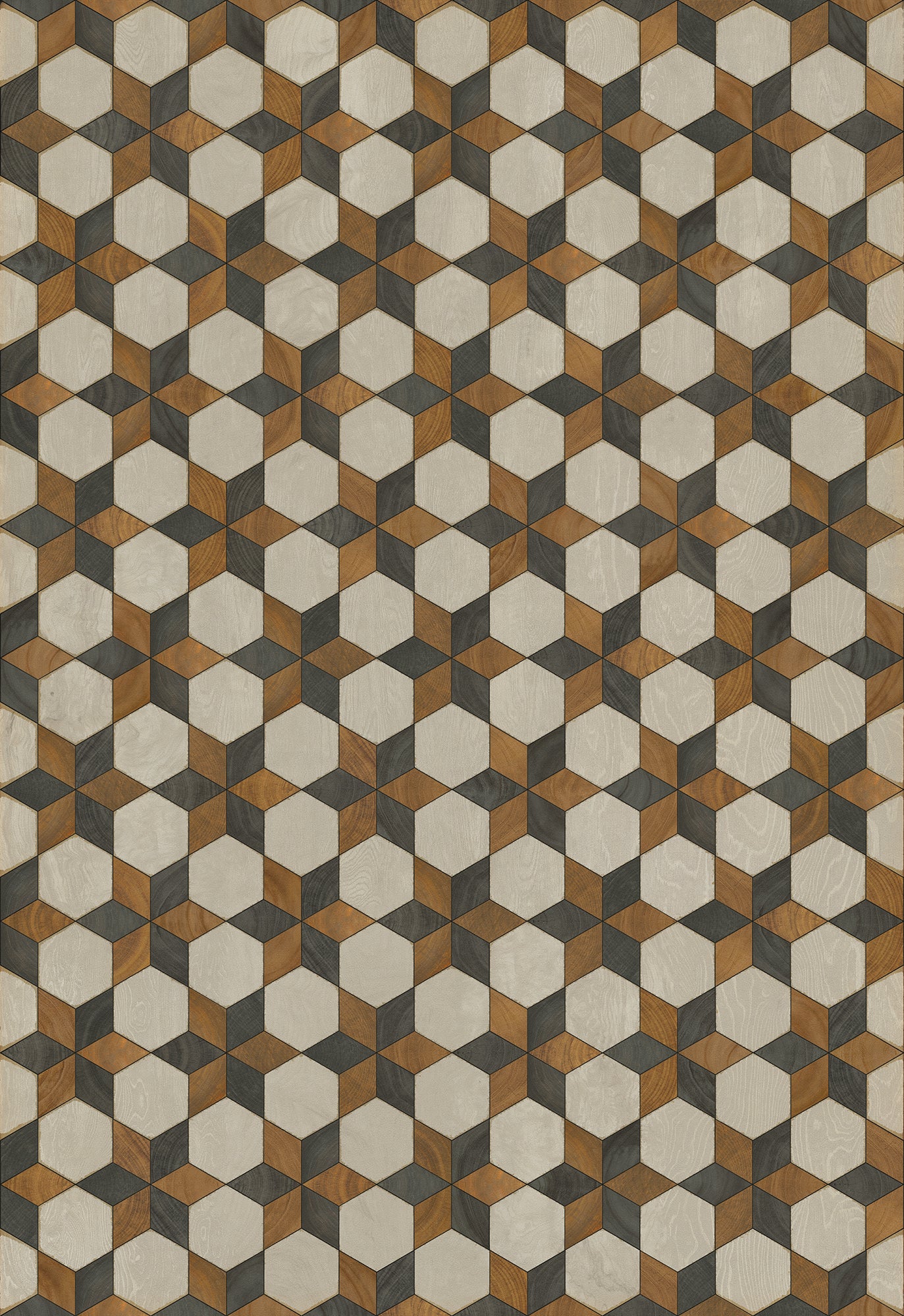 Artisanry - Illuminated - Neutron Star 70x102 Vintage Vinyl Floorcloth